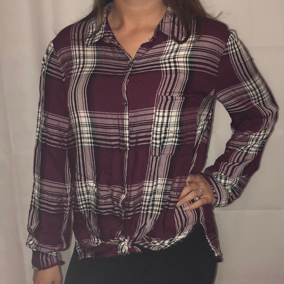 Forever 21 Tops - Maroon Flannel - Forever 21 Forever 21 Tops - Maroon Flannel - Forever 21